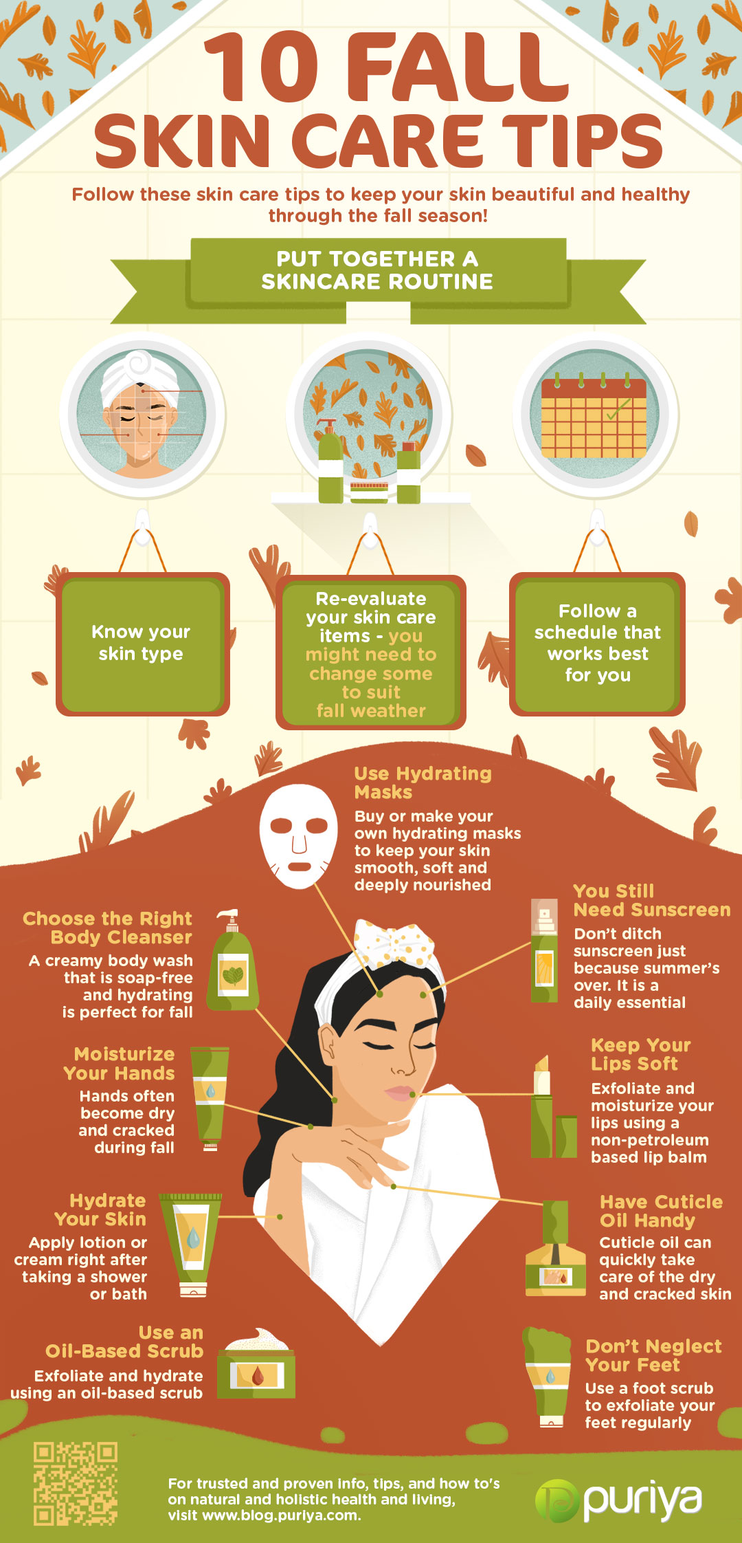 infographic | 10 Skin Tips For Fall To Stay Moisturized